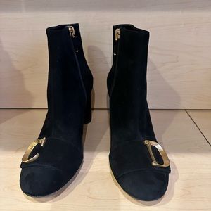Dior Ankle boots. Black suede calfskin.